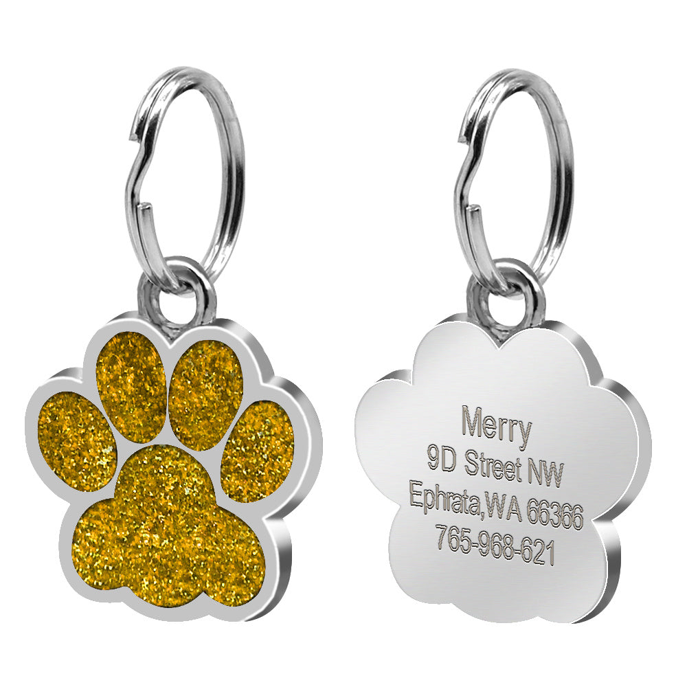 Personalized Footprint Dog Tag