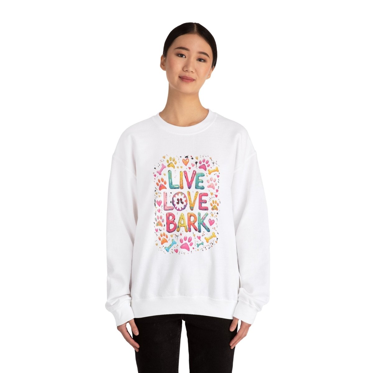 Crewneck Sweatshirt - Live Love Bark - Buy That Thang