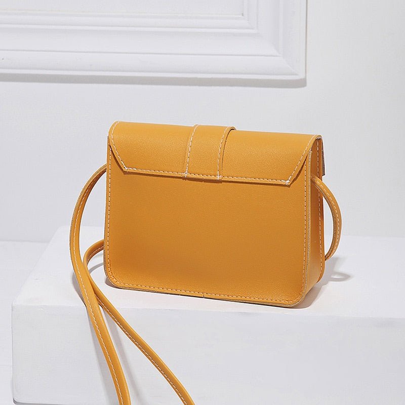 Fashion Small Crossbody Bags for Women Mini PU Leather Shoulder Messenger Bag for Girl Yellow Bolsas Ladies Phone Purse - Buy That Thang