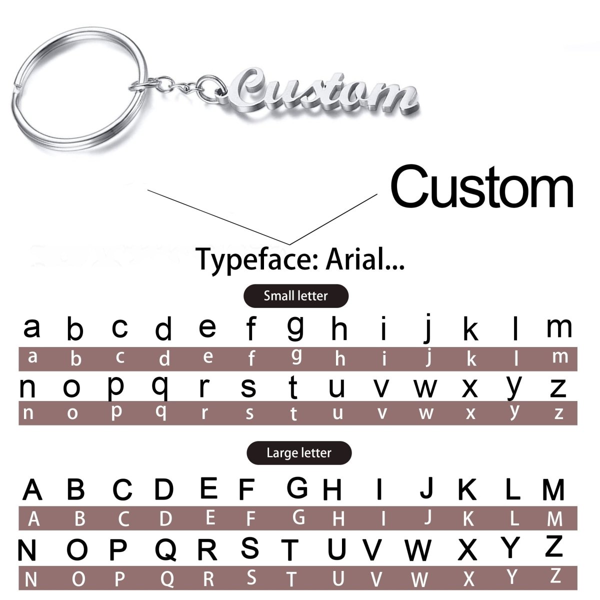 Personalized Stainless Steel Keychain with Custom Name - Buy That Thang