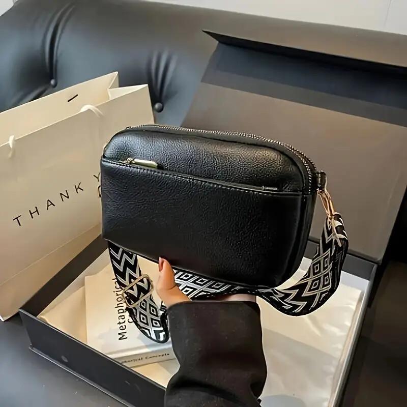 Fashion Puzzle Triple Zip Small Crossbody Bag Lady Bag Woman Oblique Straddle Bag,Shoulder Bag - Buy That Thang