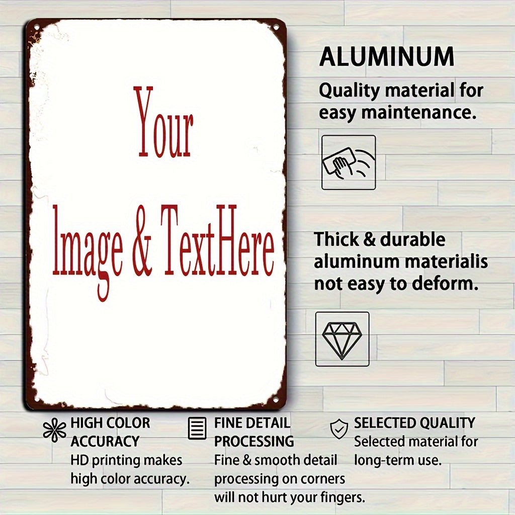 Personalized 8X12 Inch Vintage Metal Sign - Buy That Thang