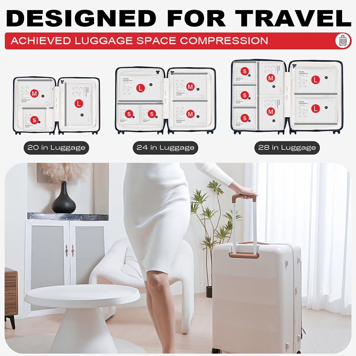 Electric Pump Set with 6/9/12/15 Travel Vacuum Storage Bags, Saving 75% of Space for Travel Packing, Designed in Three Sizes Specifically for Suitcases, Featuring an Upgraded Wide Opening for Easy Packing And Unpacking - Buy That Thang