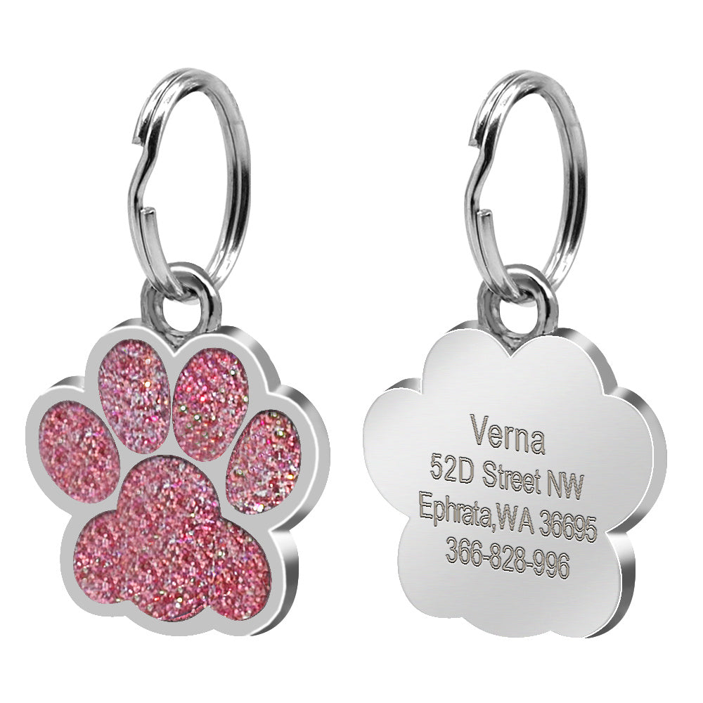 Personalized Footprint Dog Tag