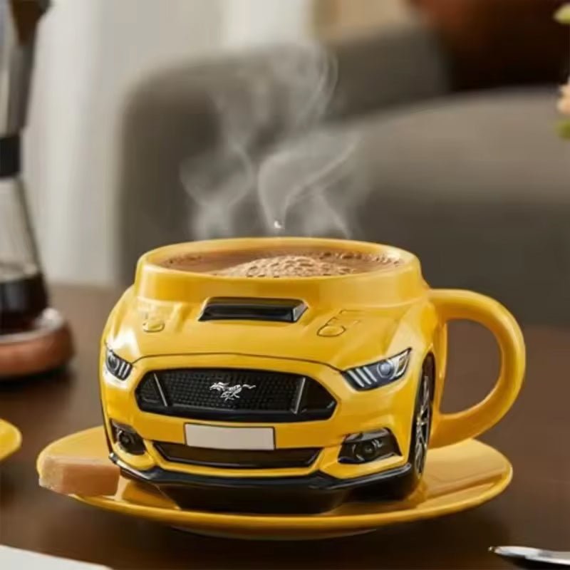 Car - Shaped Stainless Steel Coffee Mug – Handmade, Durable, Novelty Office Cup, Ideal Gift for Car Fans - Buy That Thang
