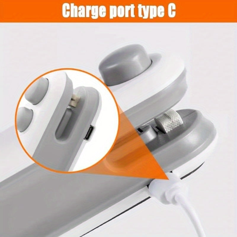 kitchen items Mini Bag Sealer, 2025 2-in-1 USB-C Rechargeable Snack Bag Sealer, Magnetic Food Sealer with Cut Bag Sealer Handheld Heat Sealer for Plastic Snack Bags Fresh