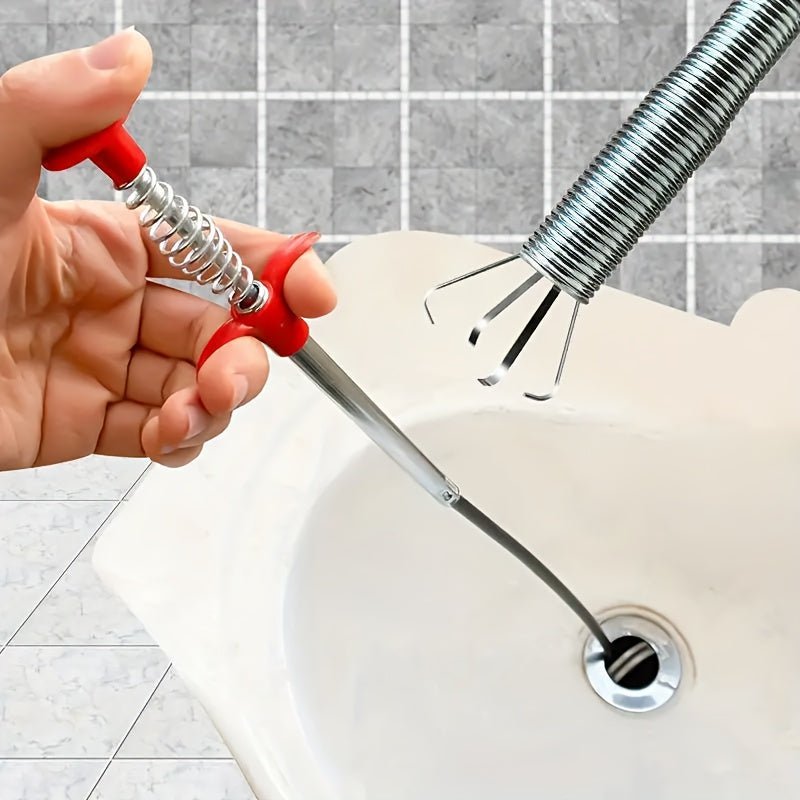 Flexible Grabber Claw Tool - 4 - claw Pipe Dredge And Drain Picker, Curved Hand - held Garbage Picker for Household And Restaurant Drain Cleaning - Buy That Thang