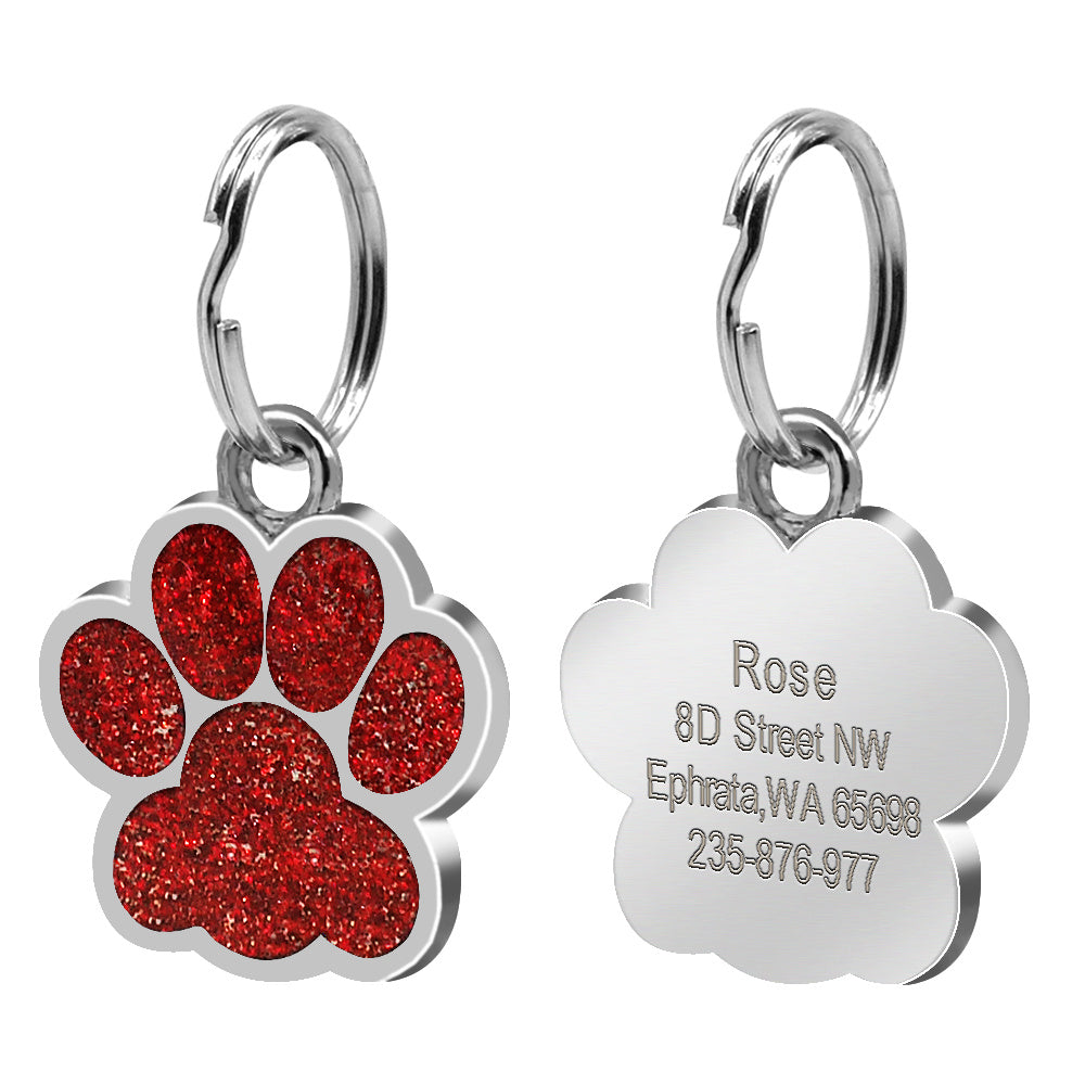 Personalized Footprint Dog Tag
