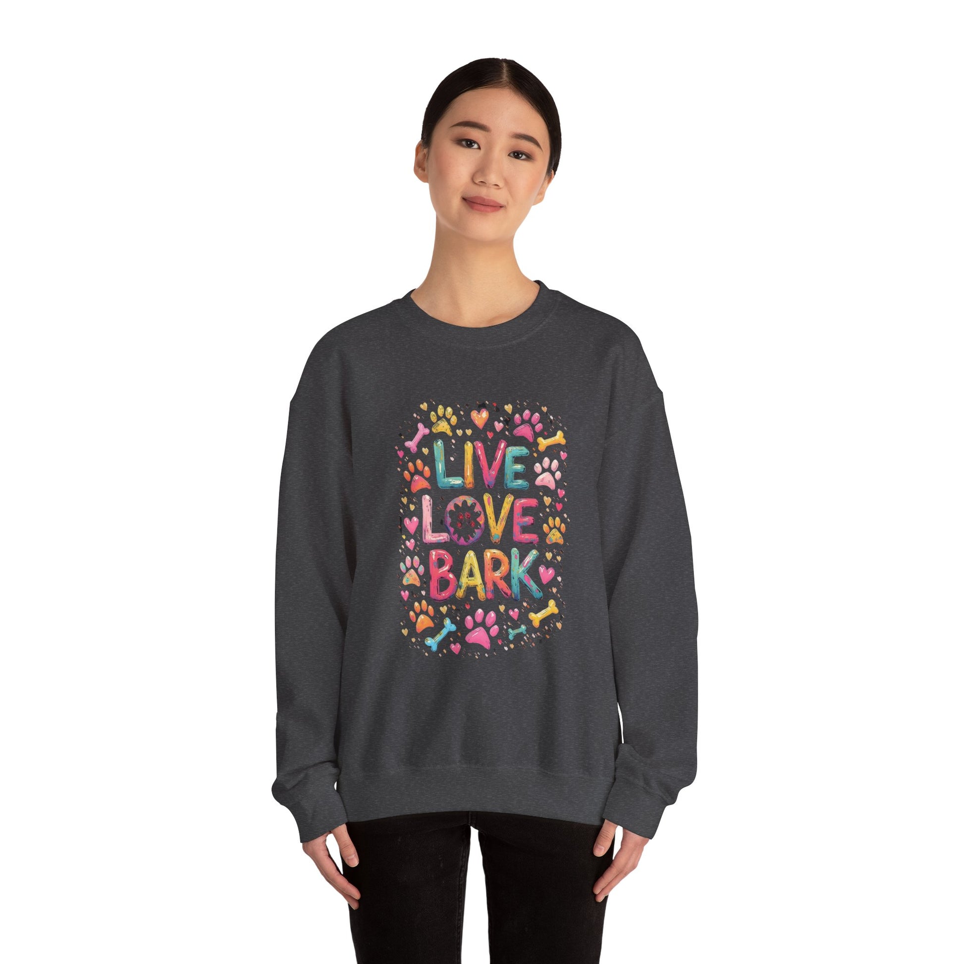 Crewneck Sweatshirt - Live Love Bark - Buy That Thang