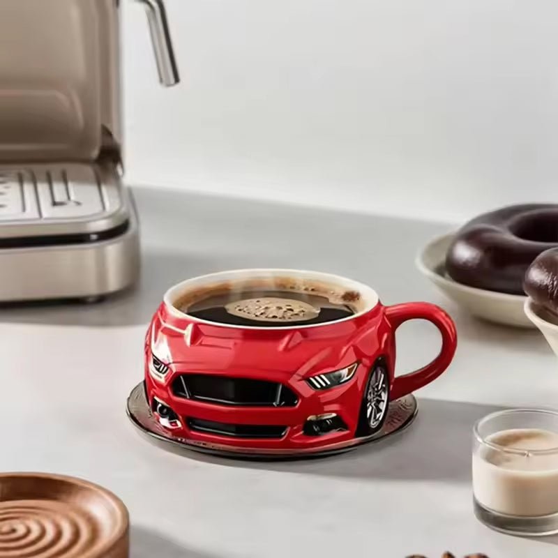 Car - Shaped Stainless Steel Coffee Mug – Handmade, Durable, Novelty Office Cup, Ideal Gift for Car Fans - Buy That Thang