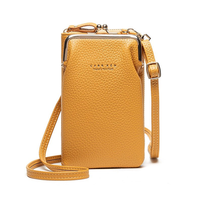 Fashion Small Crossbody Bags Women Mini PU Leather Shoulder Messenger Bag For Girls Yellow Bolsas Ladies Phone Purse Zipper Flap - Buy That Thang