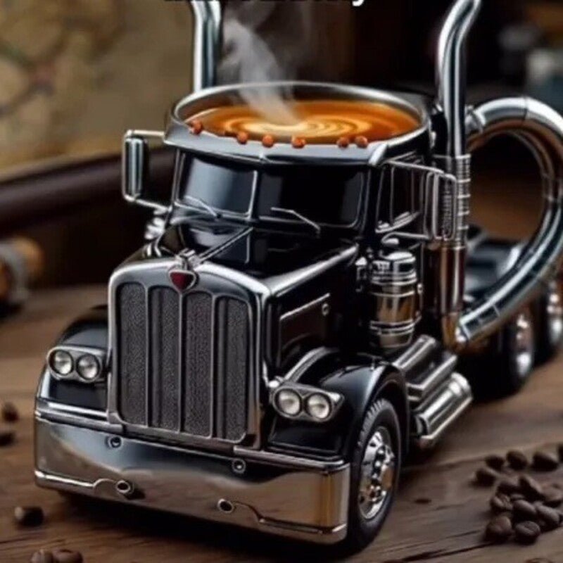 1PC Creative 11oz Truck - Design Coffee Mug. Ideal as a semi - truck coffee cup or home kitchen desktop ornament. - Buy That Thang
