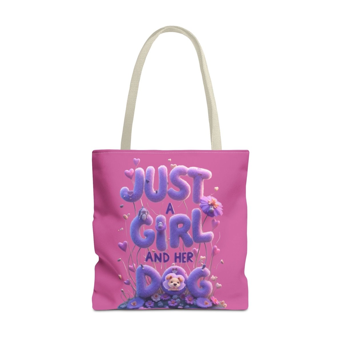 Dog Lover Tote Bag - Just a Girl and Her Dog Design - Buy That Thang