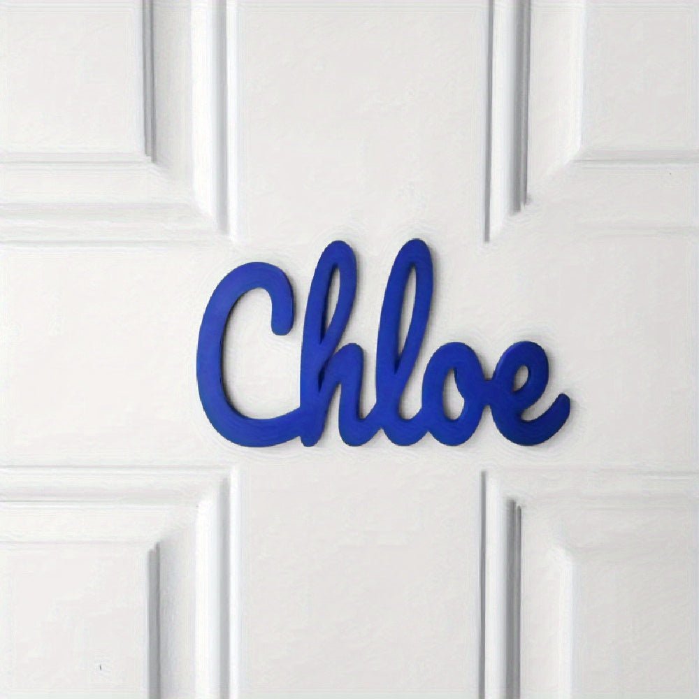 1pc Customizable Acrylic Nameplate - Self - Adhesive Backing, Indoor Wall Art Home Decor, Suitable for Office, Room, and Wall Name Signs - Personalized Bedroom Decor, Room Decoration, Perfect Christmas Gift - Buy That Thang