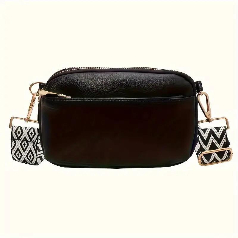 Fashion Puzzle Triple Zip Small Crossbody Bag Lady Bag Woman Oblique Straddle Bag,Shoulder Bag - Buy That Thang