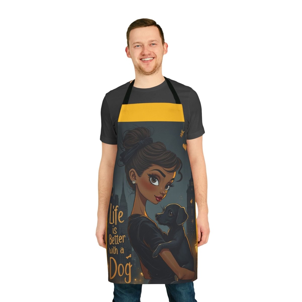Apron, Dog Lover Life is Better with a Dog - Buy That Thang