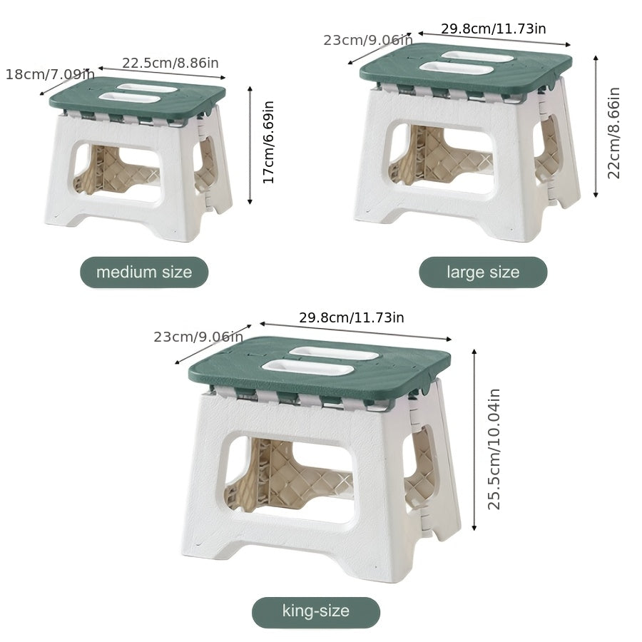 Household Foldable Footstool - (1pc) Anti-slip Surface Footstool, Height 8.7 Inches, Weight Capacity Up to 310 Pounds - ABS Sturdy And Lightweight Plastic Foldable Footstool, Suitable for Kitchen, Bedroom, Bathroom And Living