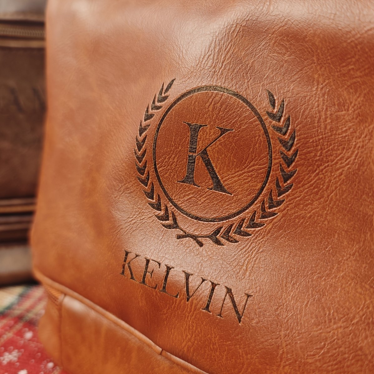 Personalized Men's Large - Capacity Travel Tote Bag - Custom Name/Initials, Elegant Organizer with Multiple Compartments, Hangable Design & Golden - Tone Hardware, Durable for Business, Vacation, Formal Events - Ideal Gift for Hu - Buy That Thang