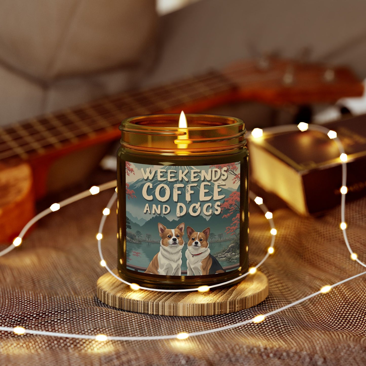Candles Coconut Apricot Wax Coffee Dogs Scented