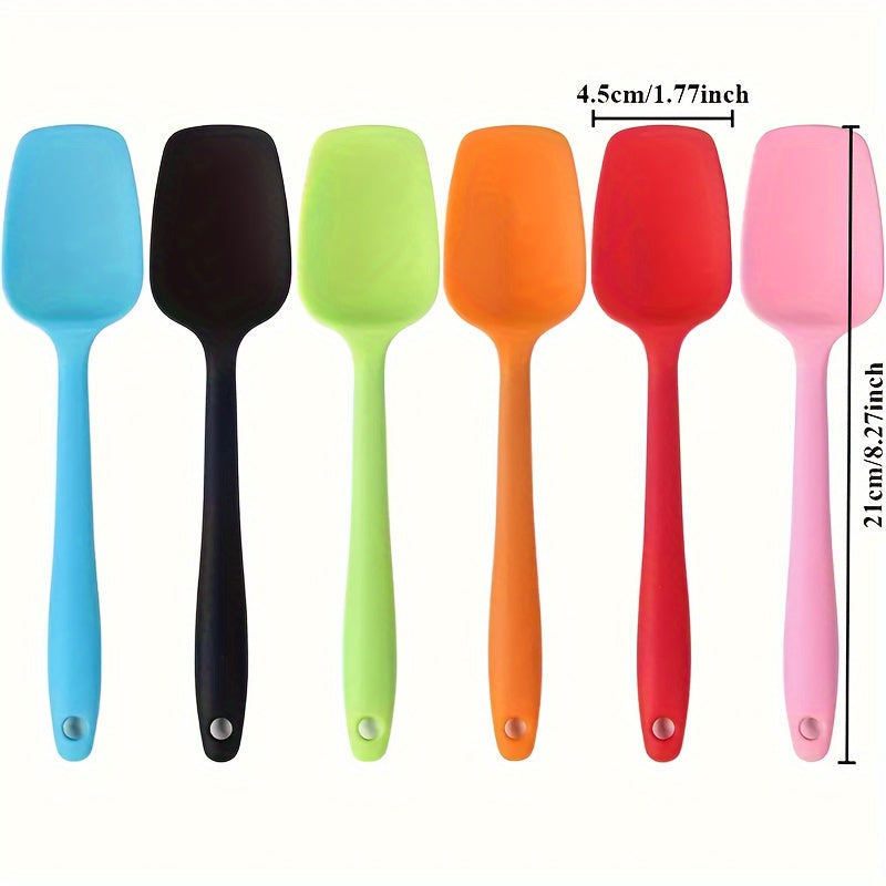 Heat-Resistant, Non-Stick Premium Silicone Spatula Set - Essential Kitchen Tool for Jam, Cream Mixing, And Baking - Father Gift