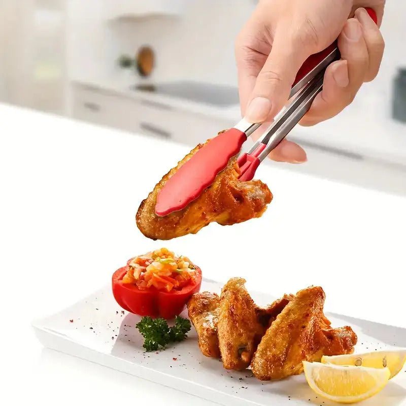 Silicone Clip 3pcs Set - Scratch - Resistant Heat - Resistant Kitchen Clip Turner, BBQ Camping Picnic Tool, Halloween, Cooking Utensils, Family Friend Gift, Kitchen Cooking Utensils - Buy That Thang
