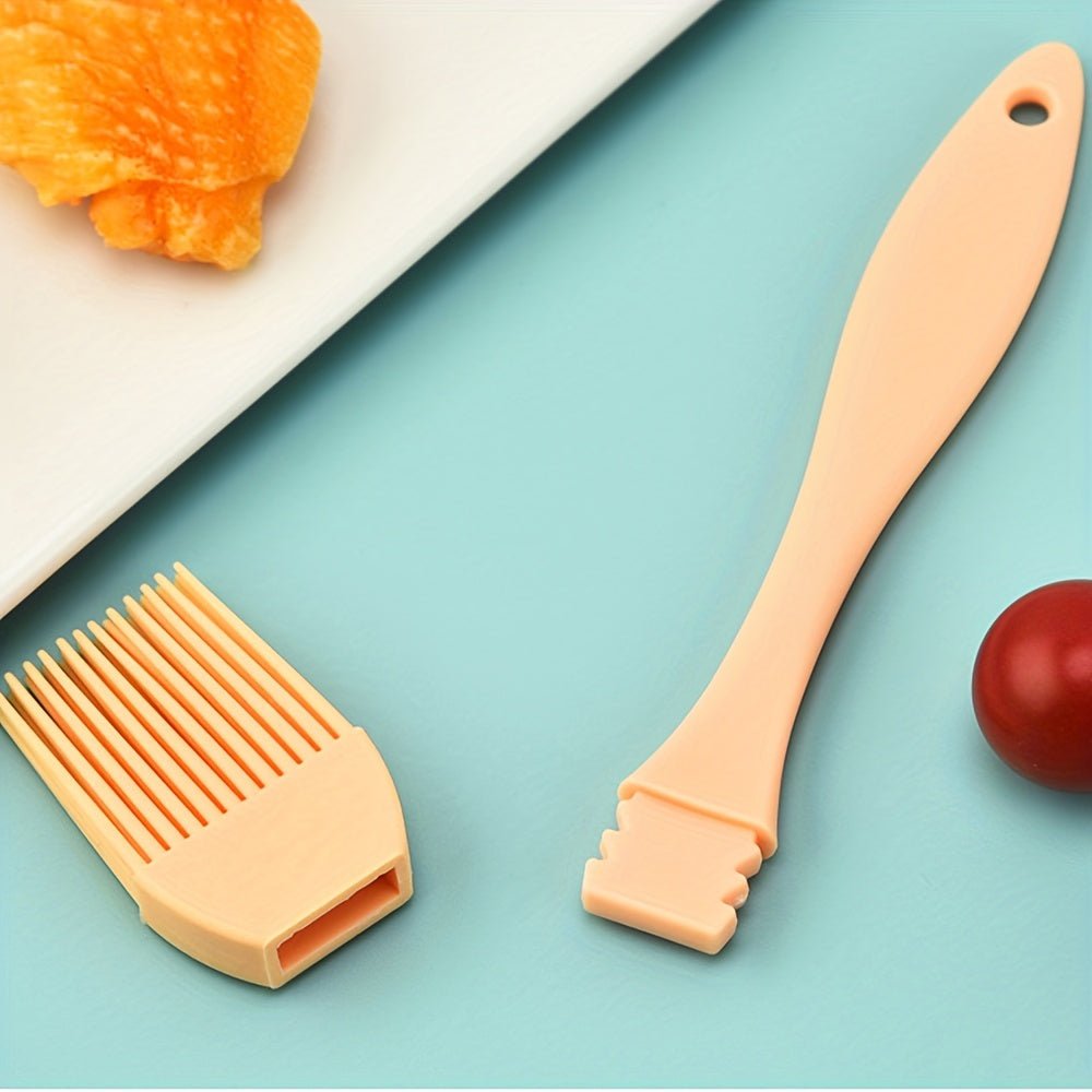 4pcs Silicone BBQ Basting Brushes - Heat Resistant, Non - Stick Oil & Sauce Applicators for Cooking and Grilling, Durable Kitchen Tools with Ergonomic Handles, Cooking Utensils | Silicone Brushes | Silicone Construction - Buy That Thang