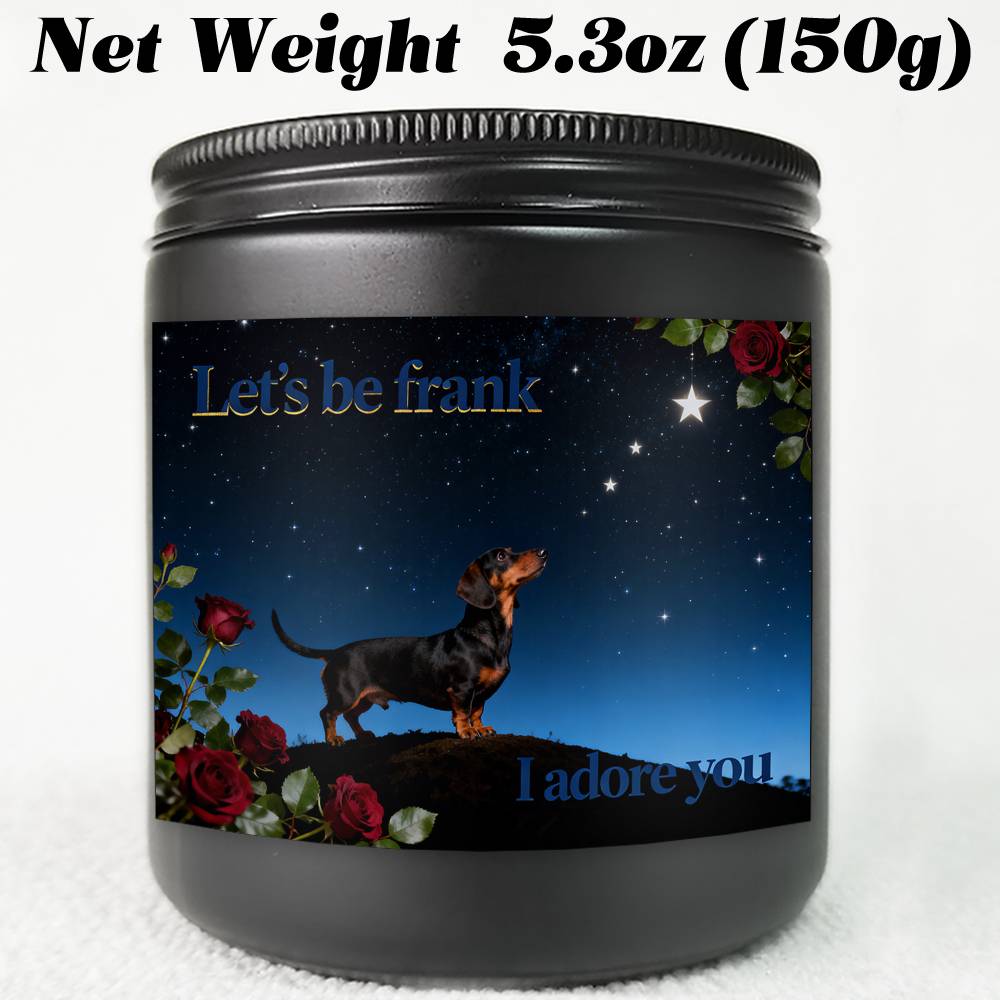 Lavender Scented Dachshund Candle in Glass Jar - Long - Lasting Soy Wax Dog Lover Gift Suitable for Christmas, Valentine's Day, - Cute Dachshund Puppy Themed Home Decor for Fur Mama & Pet Owners - Buy That Thang