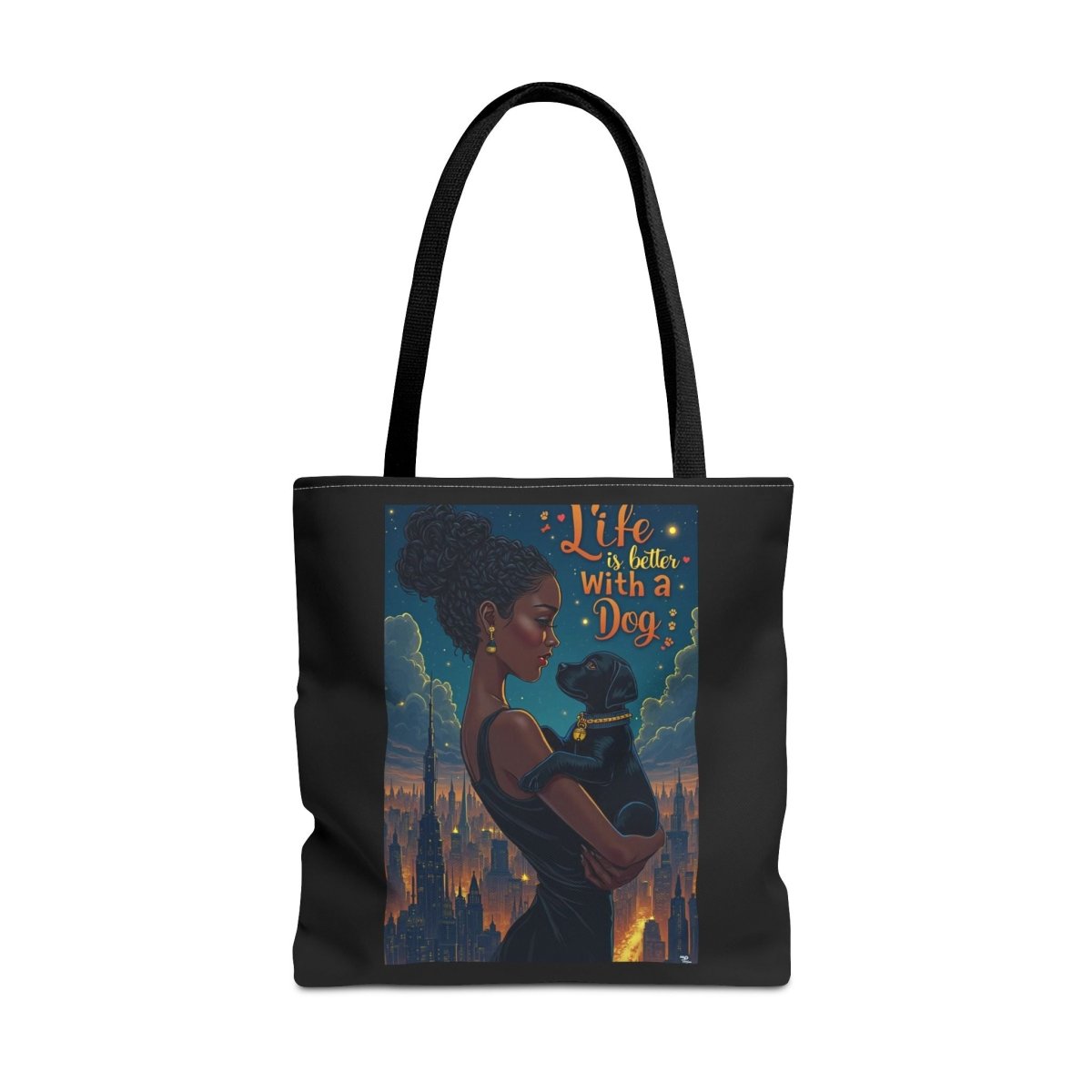 Dog Lover Tote Bag - Life with a Dog is Better - Buy That Thang