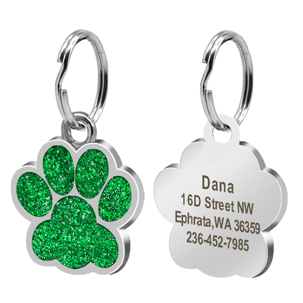 Personalized Footprint Dog Tag