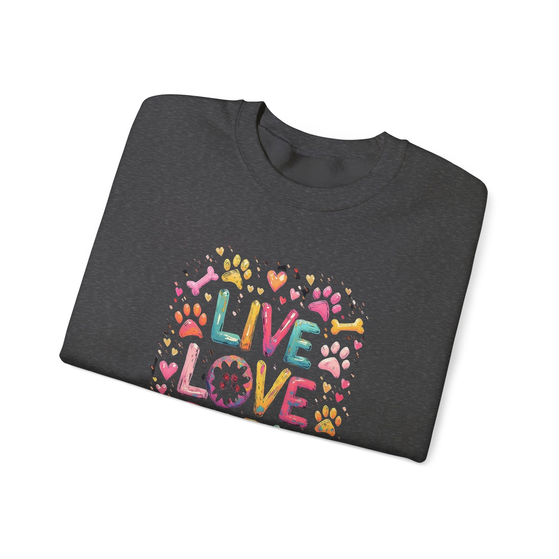 Crewneck Sweatshirt - Live Love Bark - Buy That Thang