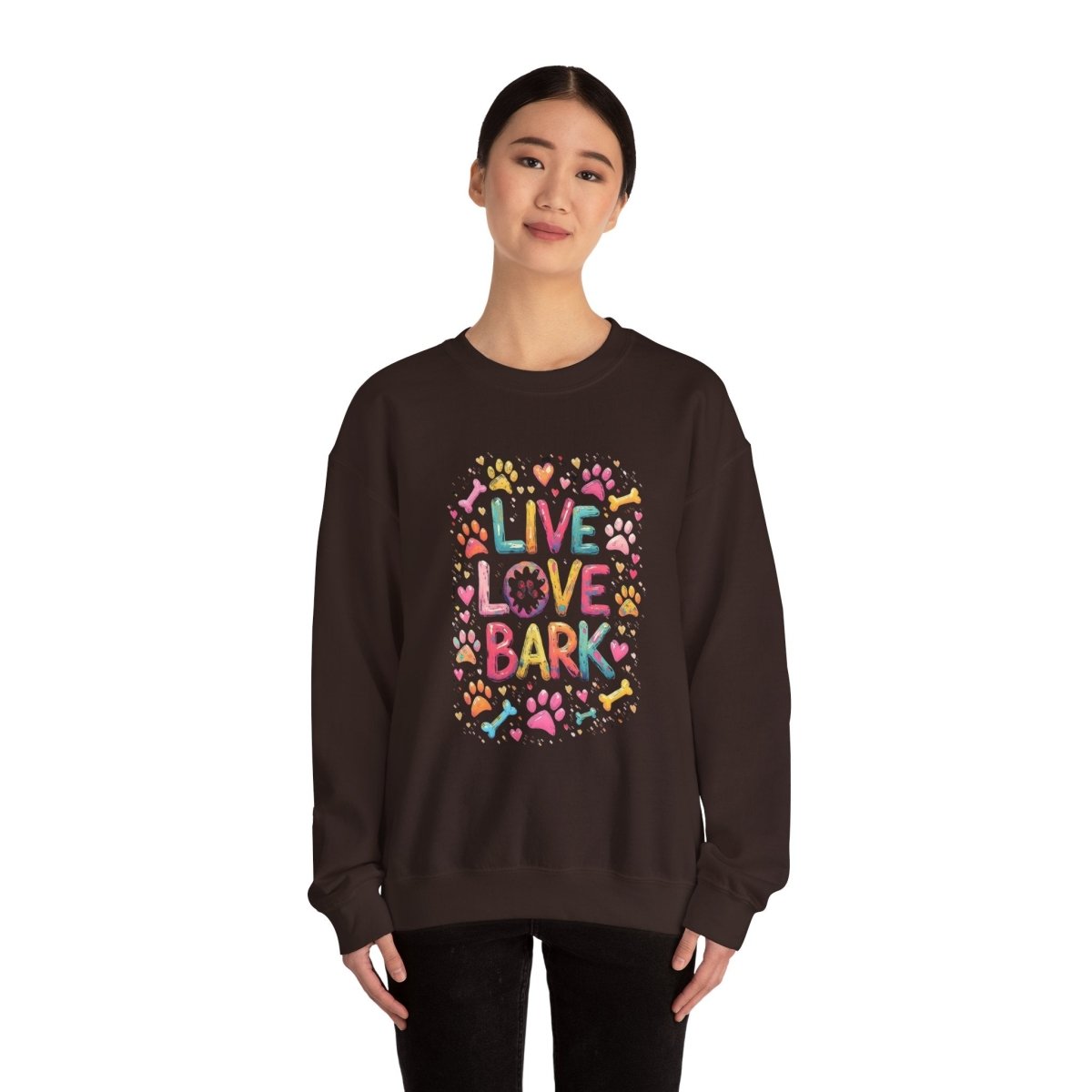 Crewneck Sweatshirt - Live Love Bark - Buy That Thang