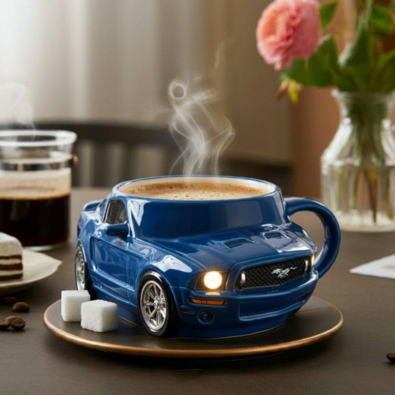 Car - Shaped Stainless Steel Coffee Mug – Handmade, Durable, Novelty Office Cup, Ideal Gift for Car Fans - Buy That Thang