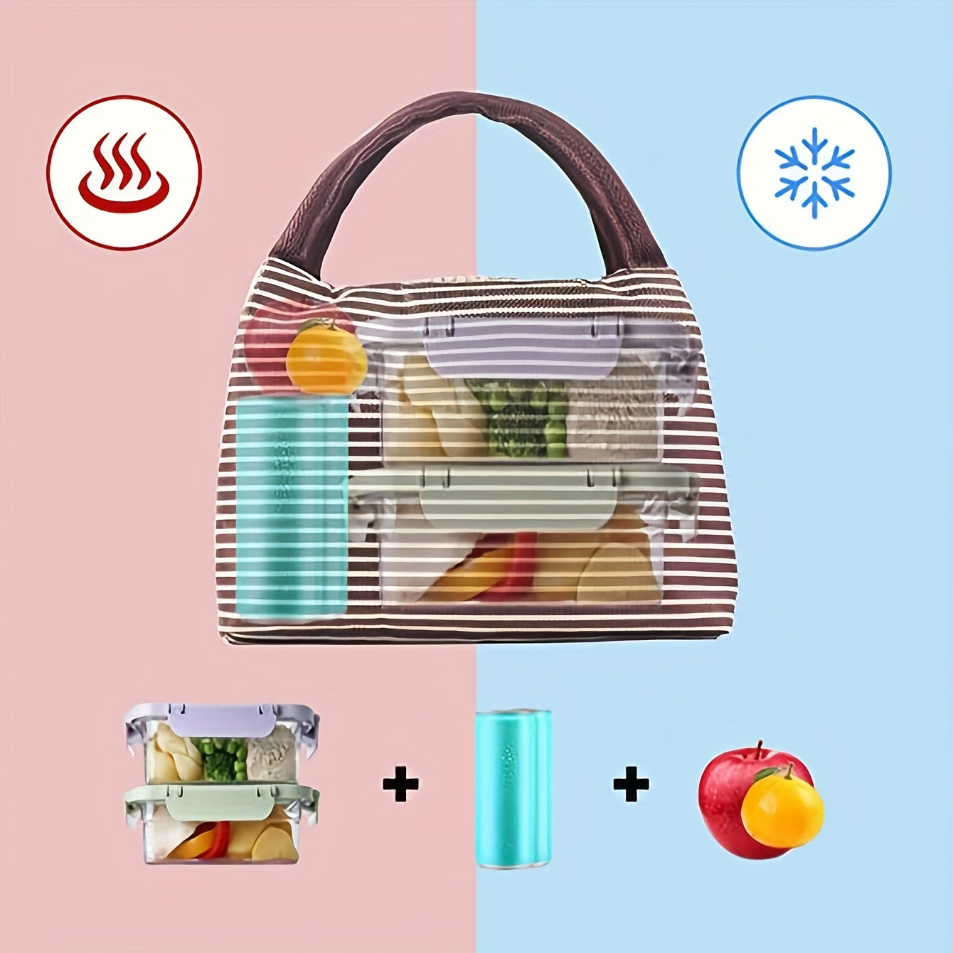 Adult Bento Boxes + Insulated Lunch Bag Set - 40.58oz Leak Proof Bento Box Set, Spacious 3 Compartment Lunch Box, Perfect for Office, School, Camping And Picnics - Kitchen Storage Solutions