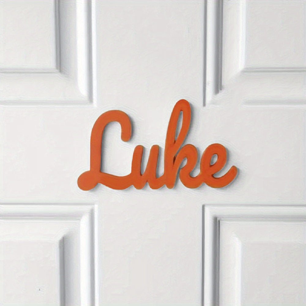 1pc Customizable Acrylic Nameplate - Self - Adhesive Backing, Indoor Wall Art Home Decor, Suitable for Office, Room, and Wall Name Signs - Personalized Bedroom Decor, Room Decoration, Perfect Christmas Gift - Buy That Thang