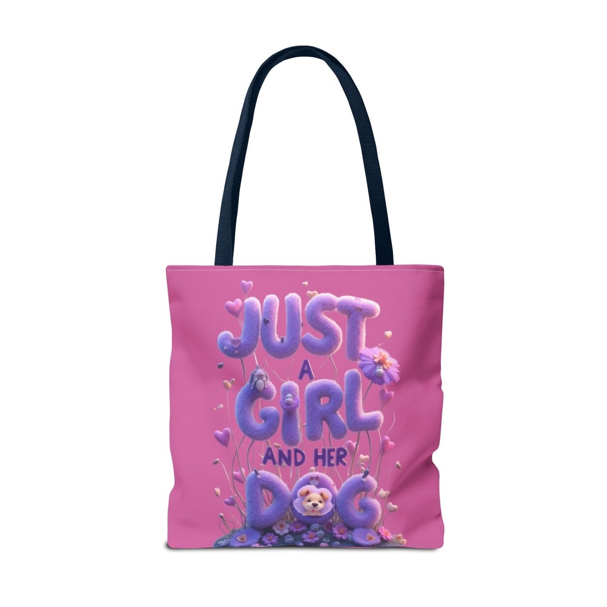 Dog Lover Tote Bag - Just a Girl and Her Dog Design - Buy That Thang