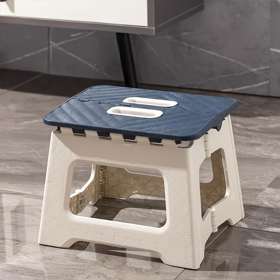 Household Foldable Footstool - (1pc) Anti-slip Surface Footstool, Height 8.7 Inches, Weight Capacity Up to 310 Pounds - ABS Sturdy And Lightweight Plastic Foldable Footstool, Suitable for Kitchen, Bedroom, Bathroom And Living