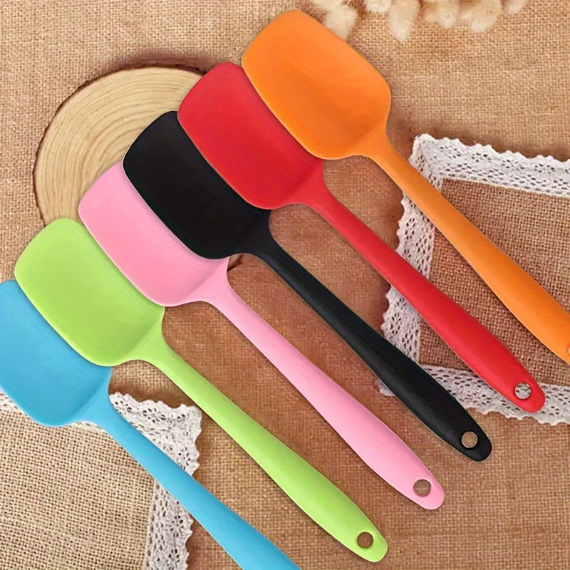 Heat-Resistant, Non-Stick Premium Silicone Spatula Set - Essential Kitchen Tool for Jam, Cream Mixing, And Baking - Father Gift