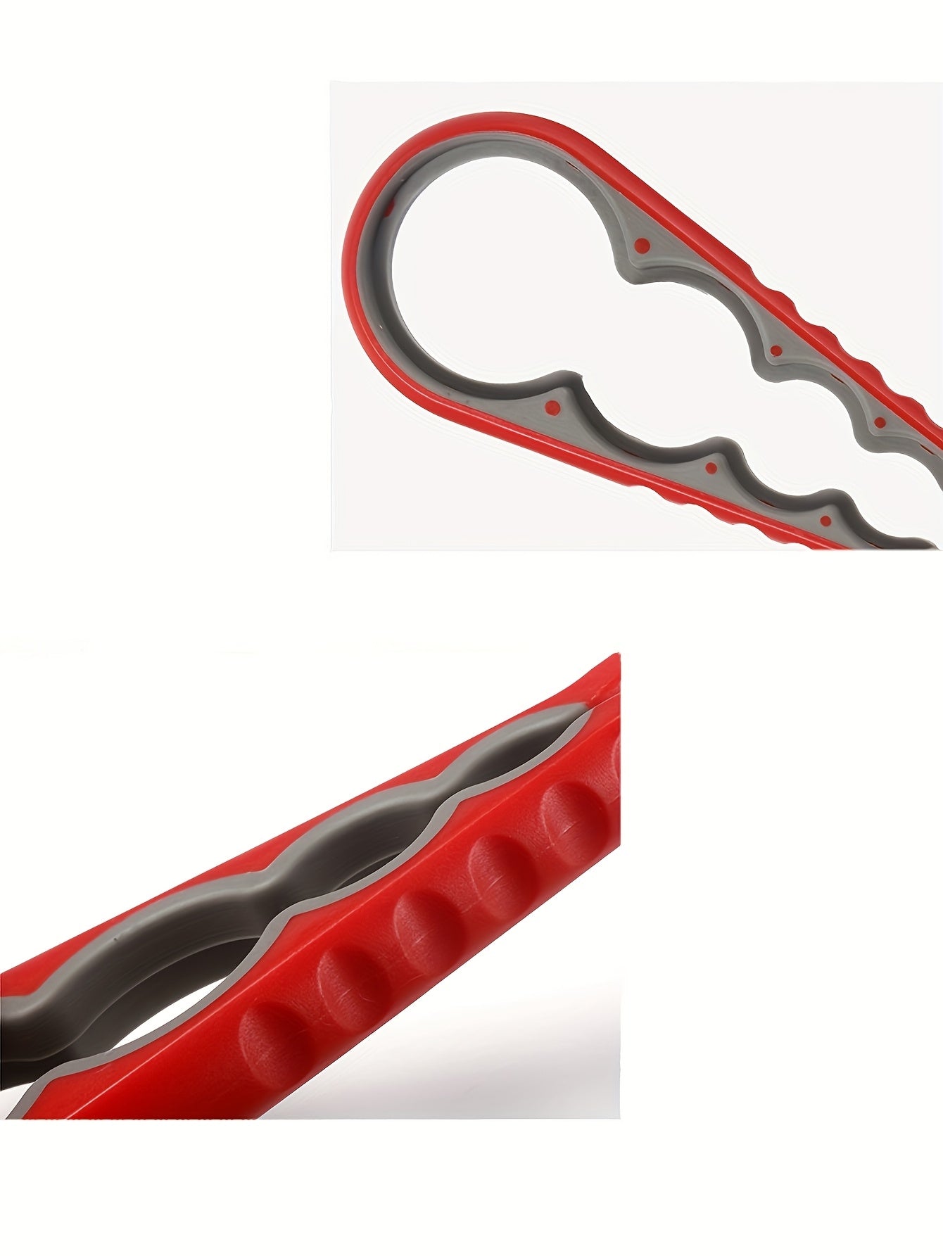 [4-in-1 Can Opener] 4-in-1 Anti-Slip Can Opener with Ergonomic Silicone Handle | Manual Kitchen Tool for Cans, Jars & Jam Lids | Durable Plastic, 4 Colors (Yellow, Blue, Orange, Red)