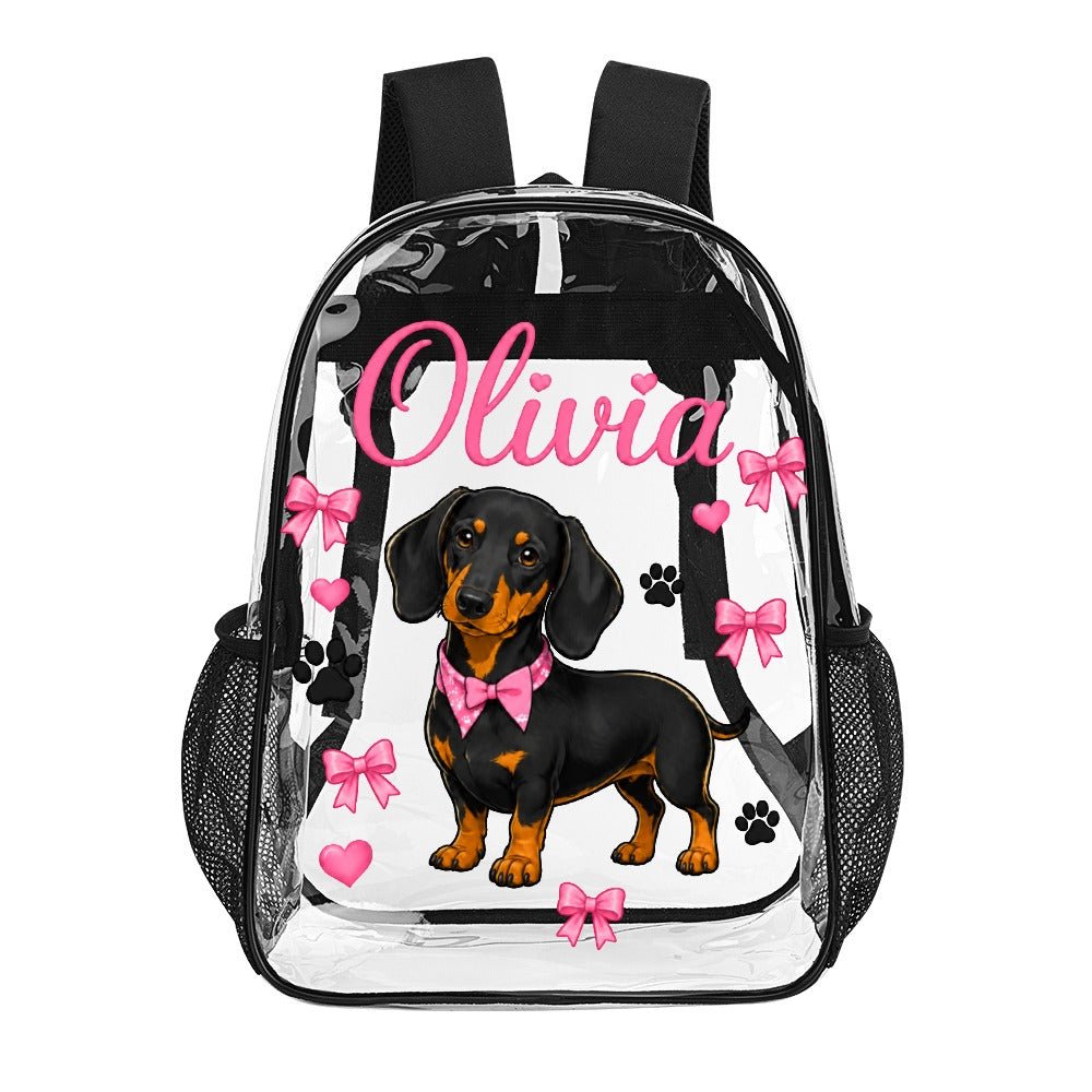 Personalized 17-Inch Clear PVC Everyday Tote Bag