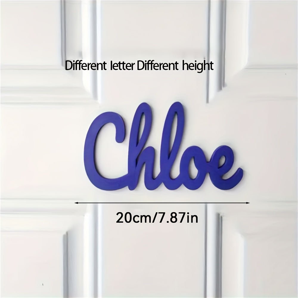 1pc Customizable Acrylic Nameplate - Self - Adhesive Backing, Indoor Wall Art Home Decor, Suitable for Office, Room, and Wall Name Signs - Personalized Bedroom Decor, Room Decoration, Perfect Christmas Gift - Buy That Thang
