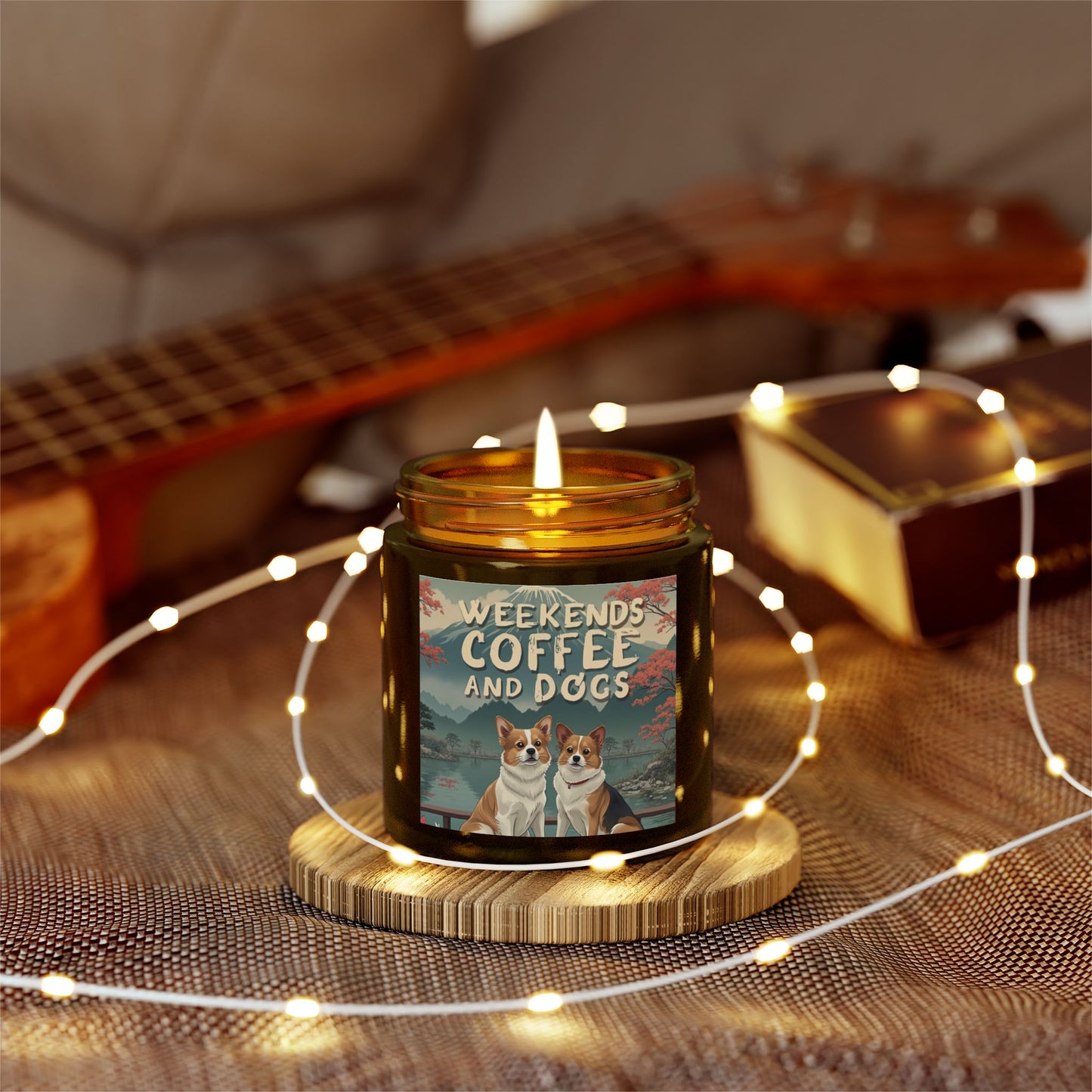 Candles Coconut Apricot Wax Coffee Dogs Scented
