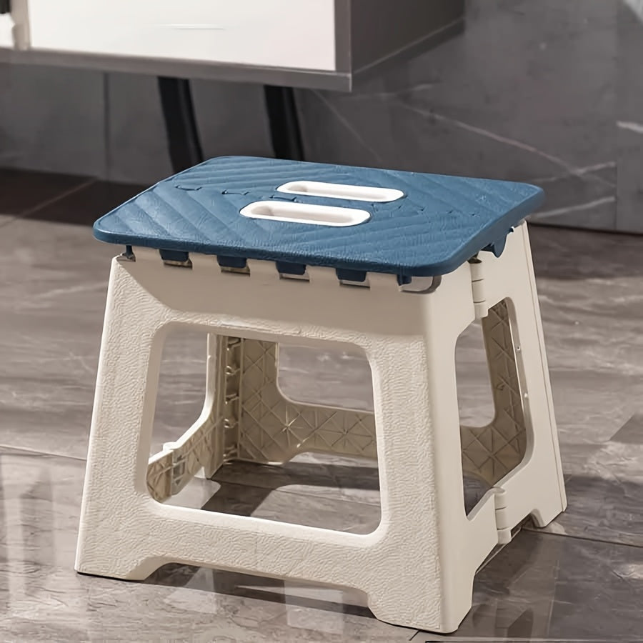 Household Foldable Footstool - (1pc) Anti-slip Surface Footstool, Height 8.7 Inches, Weight Capacity Up to 310 Pounds - ABS Sturdy And Lightweight Plastic Foldable Footstool, Suitable for Kitchen, Bedroom, Bathroom And Living