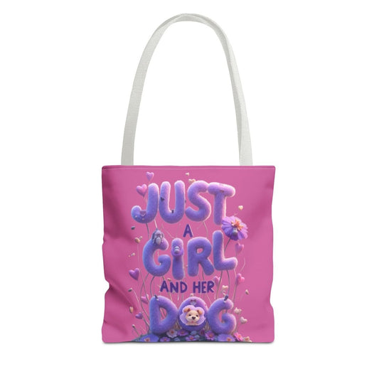 Dog Lover Tote Bag - Just a Girl and Her Dog Design - Buy That Thang