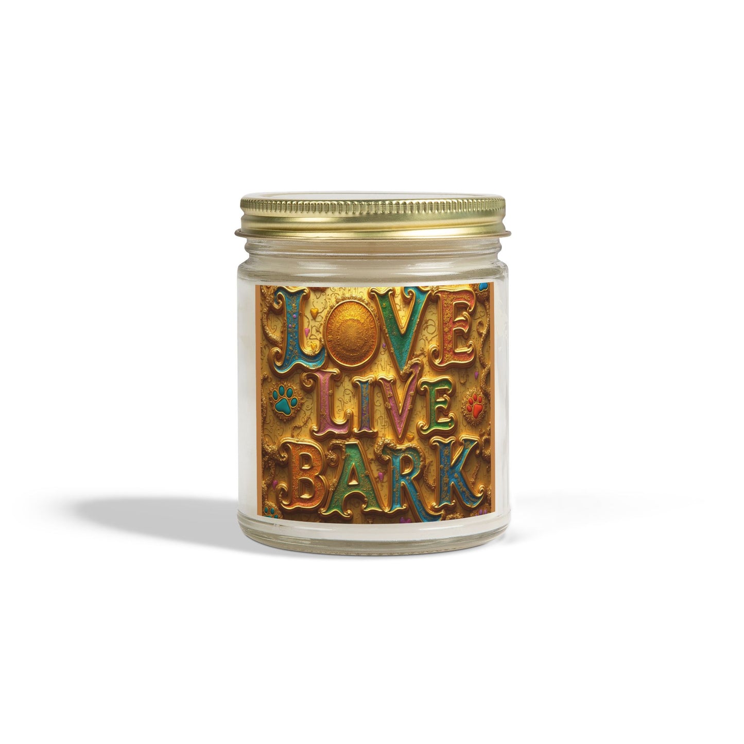 Candle, Love Live Bark Scented, Coconut Apricot Wax