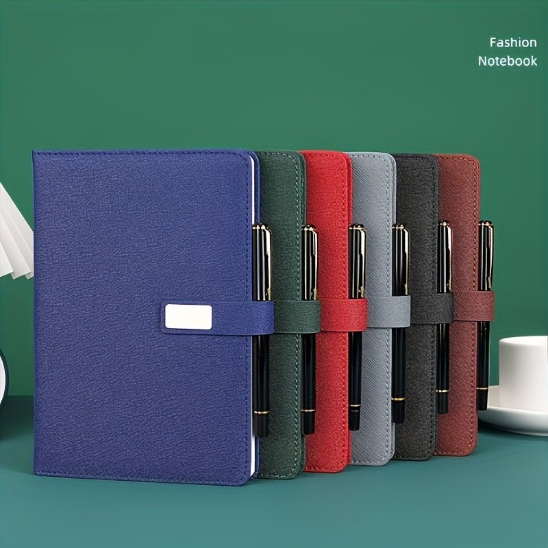 1set Customizable A5 Notebook Gift Set | Premium PU Leather Cover + Metal Pen + Refills | Perfect Gift - Buy That Thang