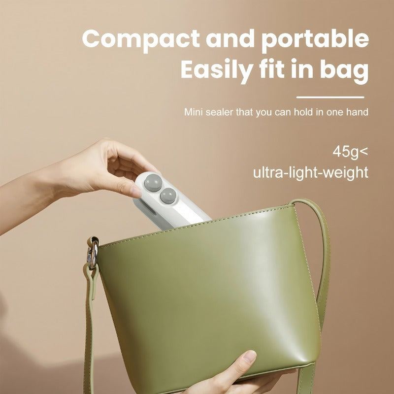kitchen items Mini Bag Sealer, 2025 2-in-1 USB-C Rechargeable Snack Bag Sealer, Magnetic Food Sealer with Cut Bag Sealer Handheld Heat Sealer for Plastic Snack Bags Fresh