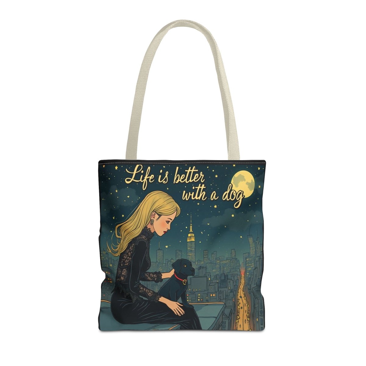 Dog Lover Tote Bag - Life is Better with a Dog 2 - Buy That Thang