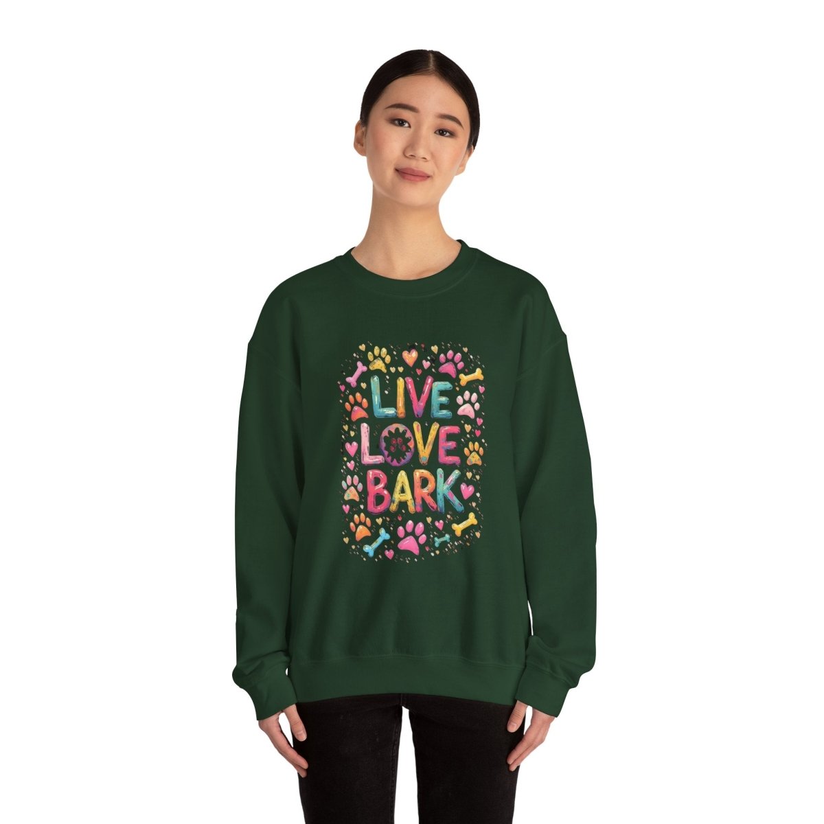 Crewneck Sweatshirt - Live Love Bark - Buy That Thang