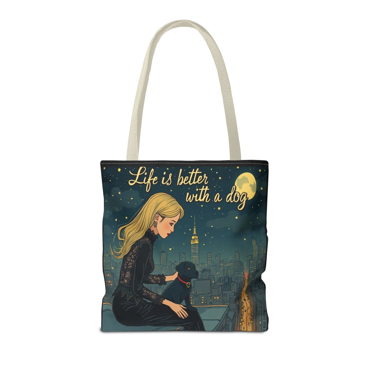 Dog Lover Tote Bag - Life is Better with a Dog 2 - Buy That Thang