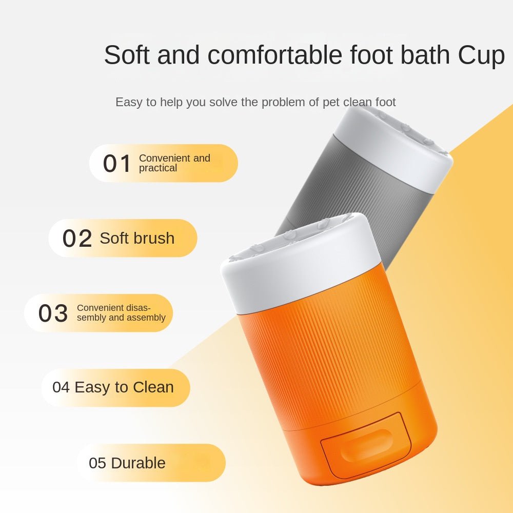 Pet Foot Washing Cup Dog Beauty Paw Cleaning Tool With Towel Feature Foot Bath Bathing Artifact - Buy That Thang